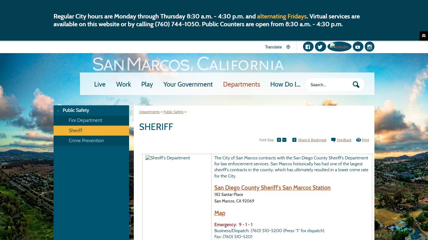 Sheriff | San Marcos, CA